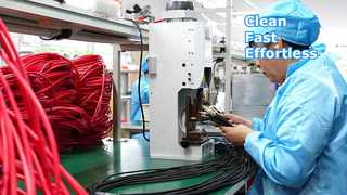 MPO/PC 12 Inti OM4 Kabel Patch Serat MPO