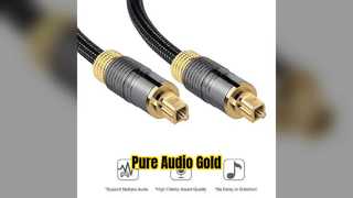 Kabel Toslink Emas 24K Audio Jernih