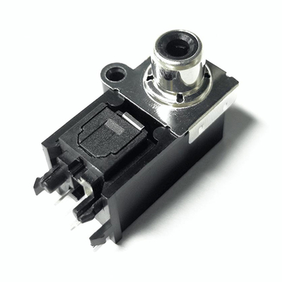 AV-GQR05B Optica Jeck 25Mbps 3-5V Digital Optik Toslink Konektor Vertikal Perempuan Plug Socket