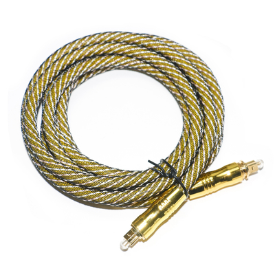 Beli TOSLINK OD7.0 Woven Rope Berlapis Emas port Kabel Digital Resolusi Tinggi Untuk Audiophile Amplifier TV 1.8M 3M 5M online manufacture