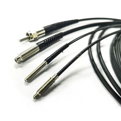 Kualitas  Diffuse Reflection Optical Fiber Sensor M3/M4/M5 Series Connector Antenna 0.8mm 1m pabrik