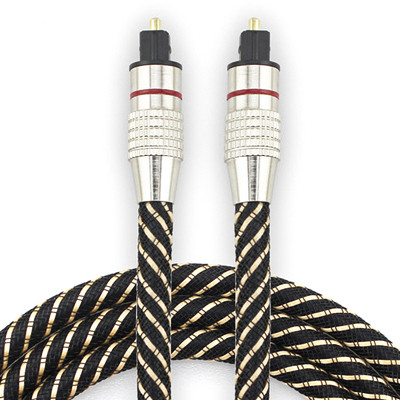 Beli Toslink Optik Digital Kabel Nilon Dikepang Logam Shell Cincin Merah Konektor HI FI SPDIF 1M - 10M Untuk SoundBar online manufacture