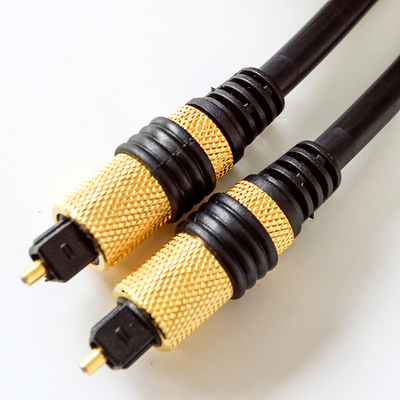 Beli Toslink Audio Digital Kabel Serat Optik Berlapis PVC Emas Shell Soket Logam Kuning Untuk Home Theater CD TV online manufacture