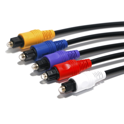 Beli Kabel RCA Optik Kabel Audio Digital Konektor Plastik 5 Warna 1,5m - 5m Untuk DVD CD Player online manufacture