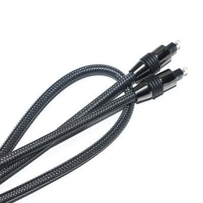 Beli Toslink Black Nylon Braided Metal Shell OD6.0 Untuk Output Digital Speaker TV Cable 1.2M online manufacture