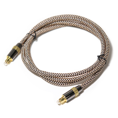 Beli Toslink Didital Optical Cable OD5.0 Golden 4K Port Woven Rope HiFi Sound Untuk Home Theater Soundbar online manufacture