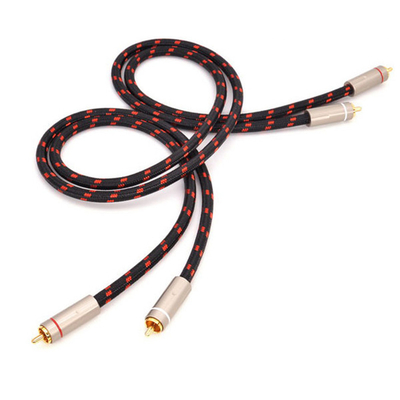 Beli Kabel Audio Digital ROHS RCA SPDIF 3.5mm Berlapis Emas Dengan Tali Rajutan Tekstur 5.1 online manufacture