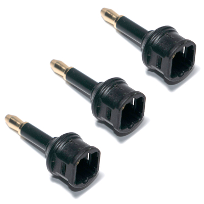 Beli Factory Outlet Toslink Fiber Optic Audio Adapter 3.5mini Port ekstensi Persegi Untuk Konversi Serat Optik online manufacture