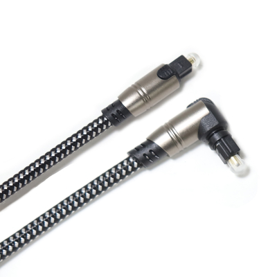 Beli Kabel Audio Toslink Optik 90 Derajat OD5.0 Tali Rajutan Untuk Soundbar 5M online manufacture