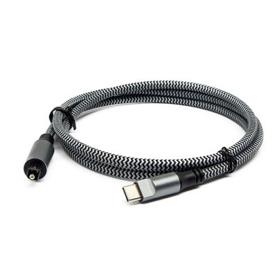 Kualitas  Black Textured Shell Toslink Digital Audio Cable pabrik