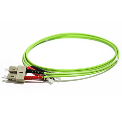 Kabel Serat Optik Multimode ST Duplex MM OM2 50/125 3.0mm Kabel Patch Serat ST-LC UPC, 1M/2M/3M/5M/10M