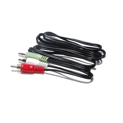 Kabel Audio Digital Optik RCA 2/1 Konektor Lotus Suara Ganda 2M 3M 5M Untuk DVD PC Pemutar CD