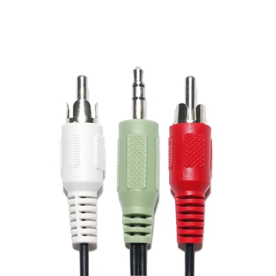 Kabel Audio Digital Optik RCA 2/1 Konektor Lotus Suara Ganda 2M 3M 5M Untuk DVD PC Pemutar CD