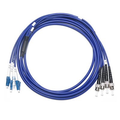LC FC Kabel Patch Optik OM3 2.0-3.0mm Untuk Kamera Pengawas Kabel Ruang Komputer Dalam Ruangan 3M 5M 8M 10M