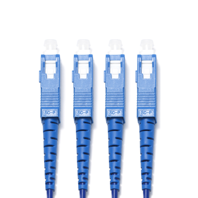 Serat Optik Patch Chord LC FC Empat Mode Diameter 2.0/3.0mm Kamera Pengawas Komputer Dalam Ruangan 3M 5M 8M 10M