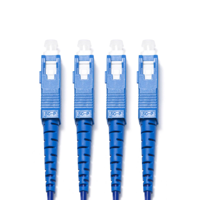 Kabel Patch Serat Optik FC SC Beberapa Mode Multi-Core 4-4 Untuk Kamera Pengawas Kabel Ruang Komputer Dalam Ruangan 3M 5M 8M