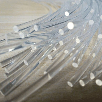 FTTH Fiber Drop Cable PMMA Core 0.25mm-10mm Plastik Serat Optik Transparan Untuk Tanggal / Sinyal Trans