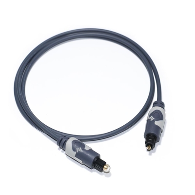 Toslink Kabel Audio Digital OD4.0 Kabel Serat Optik Berlapis ABS Bulat Konektor Suara HiFi untuk Home Theater CD Soundbar