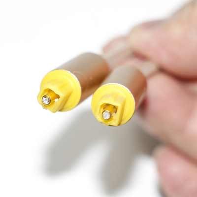 OD4.0 Jalinan Toslink Kabel Digital Konektor Shell Plastik Untuk Soundbar 1.8M 2.4M 3M