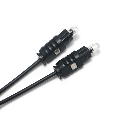 Kabel Optik Toslink OD2.2 Hitam Kabel Output SPDIF Ultra Tipis Untuk CD Soundbar Mini Player