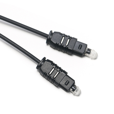 Kabel Optik Toslink OD2.2 Hitam Kabel Output SPDIF Ultra Tipis Untuk CD Soundbar Mini Player