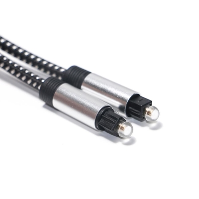 Toslink Optical Audio Kabel Digital Kabel SPDIF Rajutan Tali Berlapis Shell Port Untuk Home Theater CD Player Soundbar