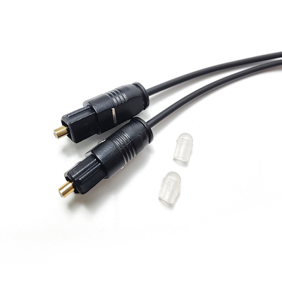 Kabel Toslink OD2.2mm Kabel Coax Audio Pria / Pria Plastik Tipis 1-15M