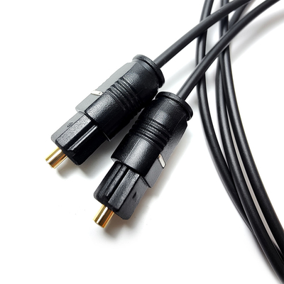 Kabel Toslink OD2.2mm Kabel Coax Audio Pria / Pria Plastik Tipis 1-15M