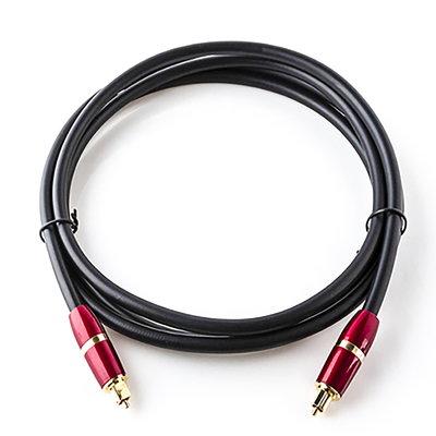 Toslink Digital Optic Cable Konektor SPDIF Emas Berlapis PVC untuk Soundbar TV Player 3 Warna 1M