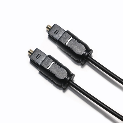 Factory Outlet Toslink Optic Audio Cable PMMA Black PVC Dengan Dust Cap ekstra tipis untuk Soundbar
