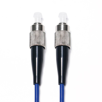 Kabel Patch Serat Optik Mode Tunggal Inti Biru FC 1/1 OM3 Untuk Peralatan Uji LAN WLAN