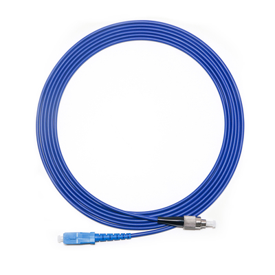 Factory Outlet 1310/1550nm Kabel Patch Serat Optik Biru SC-FC 1/1 Untuk Peralatan Uji LAN WLAN​
