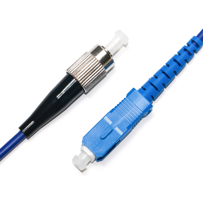 Factory Outlet 1310/1550nm Kabel Patch Serat Optik Biru SC-FC 1/1 Untuk Peralatan Uji LAN WLAN​