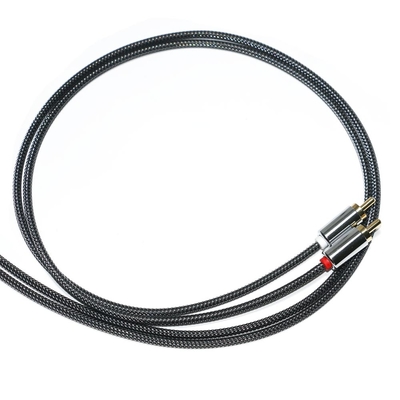 RCA Premium Kualitas Digital Audio SPDIF 3.5mm rajutan Nilon Aluminium paduan Pria Pria Untuk VCD DVD TV Soundbar