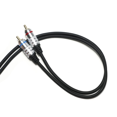 Factory oulet RCA 3.5MM Audio Cable Red Blue Rim PCV Cover Plated Alloy Untuk CD TV Soundbar