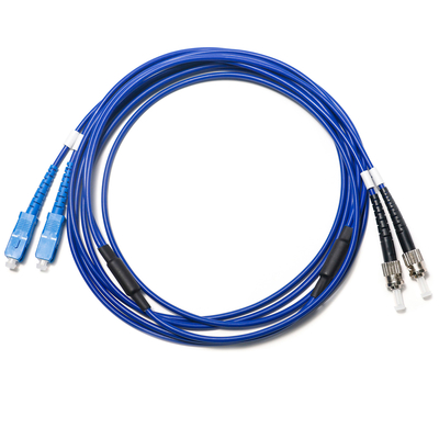 SC FC Dual Mode Fiber Optic Patch Cord OM3 Blue Wire 2/2 2.0/3.0mm Untuk Penggunaan Kamera Pengawas 3M 5M 8M 10M