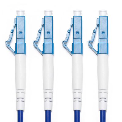 SC LC Fiber Optic Patch Cord Multimode Dual-Core OM3 4/4 10G untuk Survailiance WLAN LAN