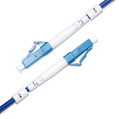 SC LC Fiber Optic Patch Cord Multimode Dual-Core OM3 4/4 10G untuk Survailiance WLAN LAN