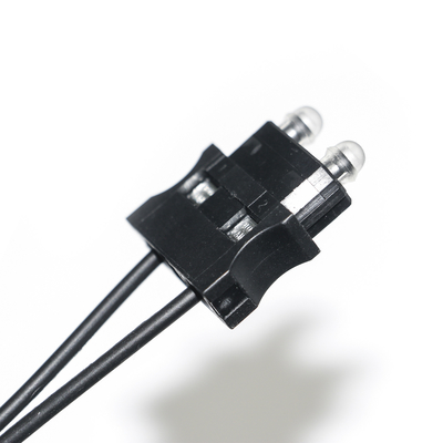 Kabel Serat Optik Plastik 180dB / Km OD2.2 Kabel Tipis Untuk Uji Peralatan, Sistem Servo Konektor Mesin