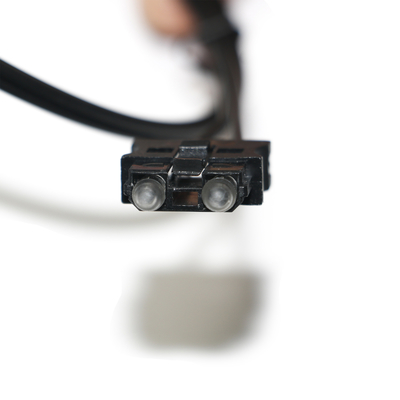 Kabel Serat Optik Plastik 180dB / Km OD2.2 Kabel Tipis Untuk Uji Peralatan, Sistem Servo Konektor Mesin