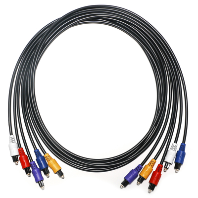 Kabel RCA Optik Kabel Audio Digital Konektor Plastik 5 Warna 1,5m - 5m Untuk DVD CD Player