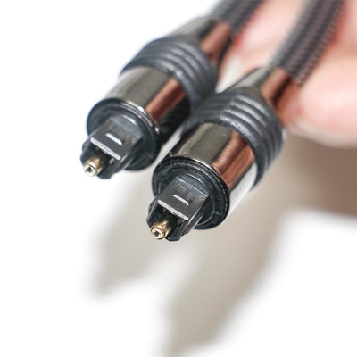 Toslink Black Nylon Braided Metal Shell OD6.0 Untuk Output Digital Speaker TV Cable 1.2M