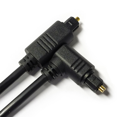 facotry outlet Toslink Digital Audio Cable Black OD4.0 Square Interface 90° 0,5M untuk soundbar pemutar mini