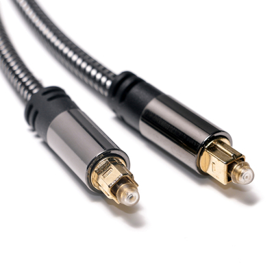 Factory Outlet Brand New Toslink Digital Optical Audio Cable SPDIF Woven Net Kabel Amplifier Berlapis Emas Untuk Subwoofer