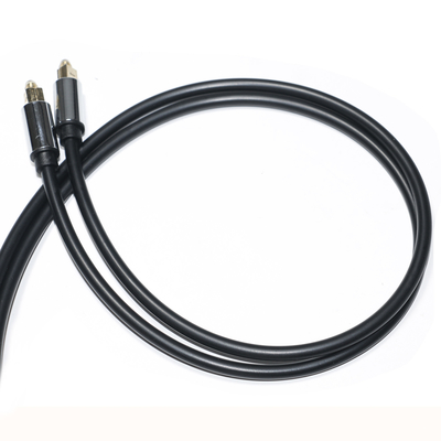 Kabel Audio Optik Digital Toslink OD5.0 Berlapis Alumium Alloy Shell Kabel Antarmuka Persegi untuk subwoofer 1.2M