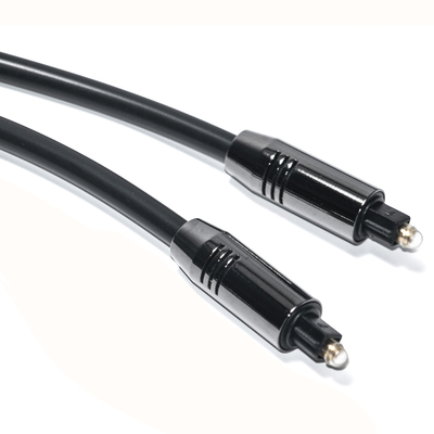 Toslink Optical Audio Cable OD5.0 Black Aluminium Alloy Optical PVC berlapis emas Port Kinerja Biaya Untuk Soundbar Rumah