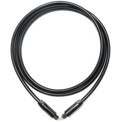 Toslink Optical Audio Cable OD5.0 Black Aluminium Alloy Optical PVC berlapis emas Port Kinerja Biaya Untuk Soundbar Rumah