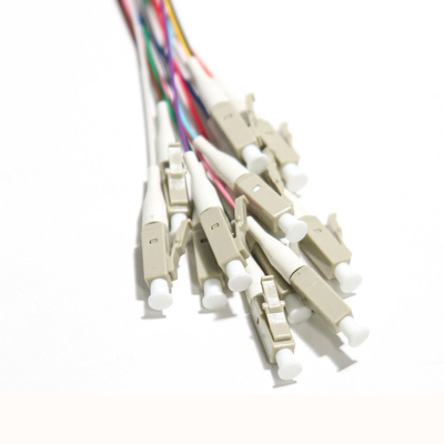 Kabel Patch Serat Optik LSZH Biru FC UPC 12 Core Fan Out Cable Grey Port
