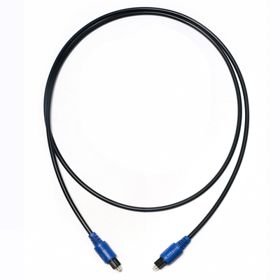 Harga Pabrik Brand New Toslink Digital Optical Fiber Cable PVC Rope Plated Blue Shell HiFi Sound Untuk Home Theater