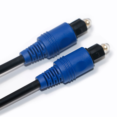 Harga Pabrik Brand New Toslink Digital Optical Fiber Cable PVC Rope Plated Blue Shell HiFi Sound Untuk Home Theater